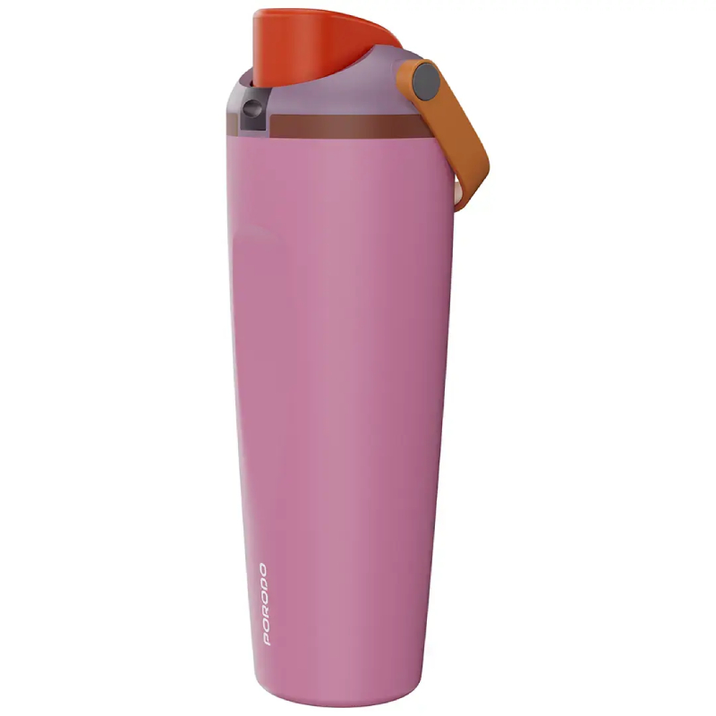 Porodo Lifestyle Double Wall 900ml Stainless Steel Bottle - Pink