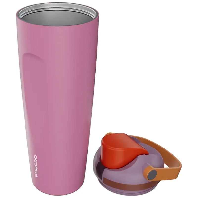 Porodo Lifestyle Double Wall 900ml Stainless Steel Bottle - Pink