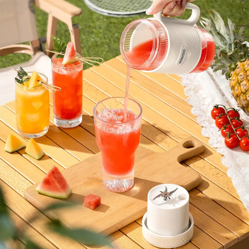 Porodo Lifestyle Portable Dual-Cup Smoothie Blender - White