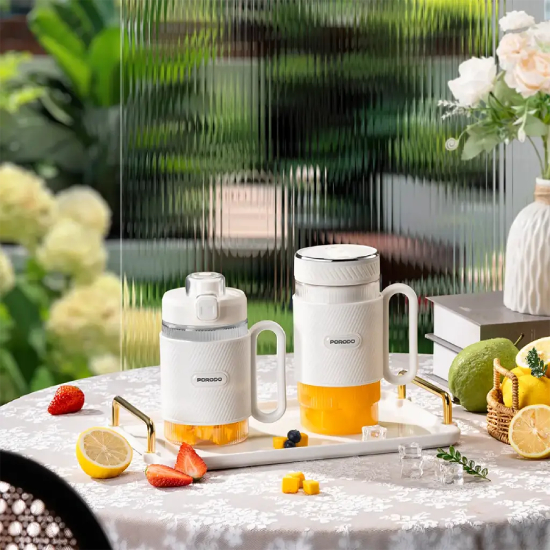 Porodo Lifestyle Portable Dual-Cup Smoothie Blender - White