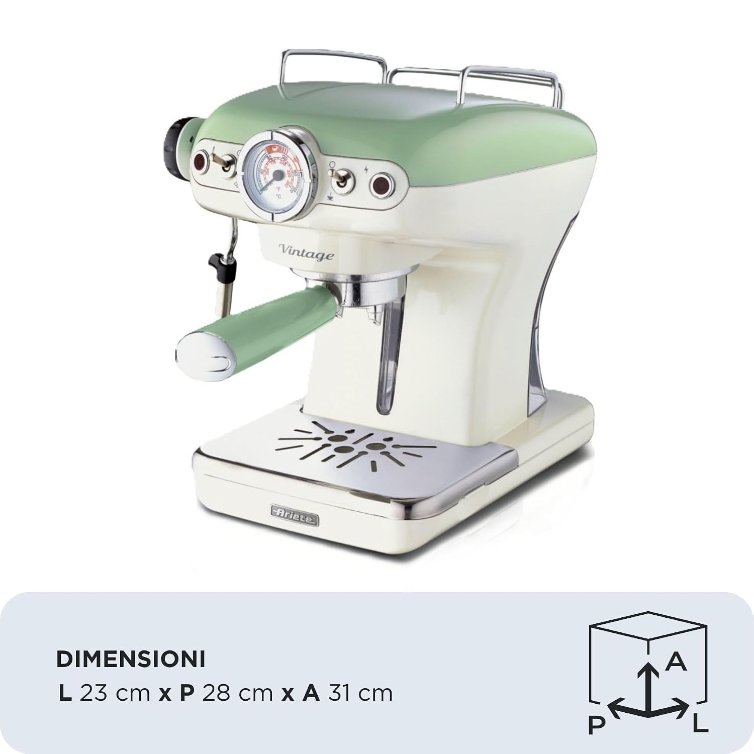 Ariete Espresso Machine Vintage - Green