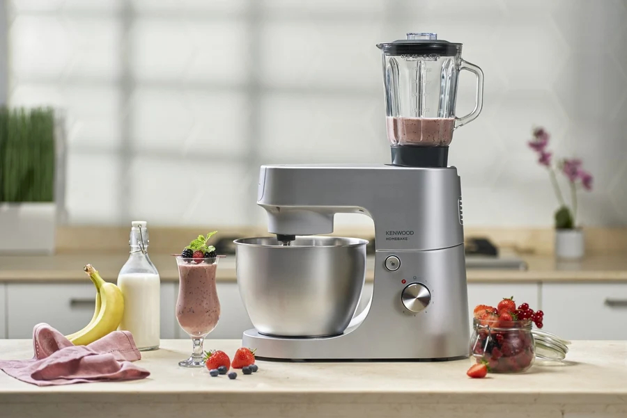 Kenwood HomeBake Stand Mixer with Blender and Meat Mincer, KHH01.220SI - Silver