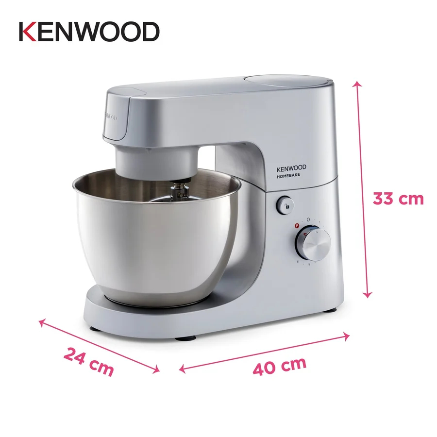 Kenwood HomeBake Stand Mixer with Blender and Meat Mincer, KHH01.220SI - Silver