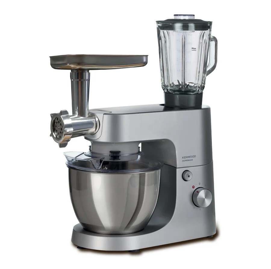 Kenwood HomeBake Stand Mixer with Blender and Meat Mincer, KHH01.220SI - Silver