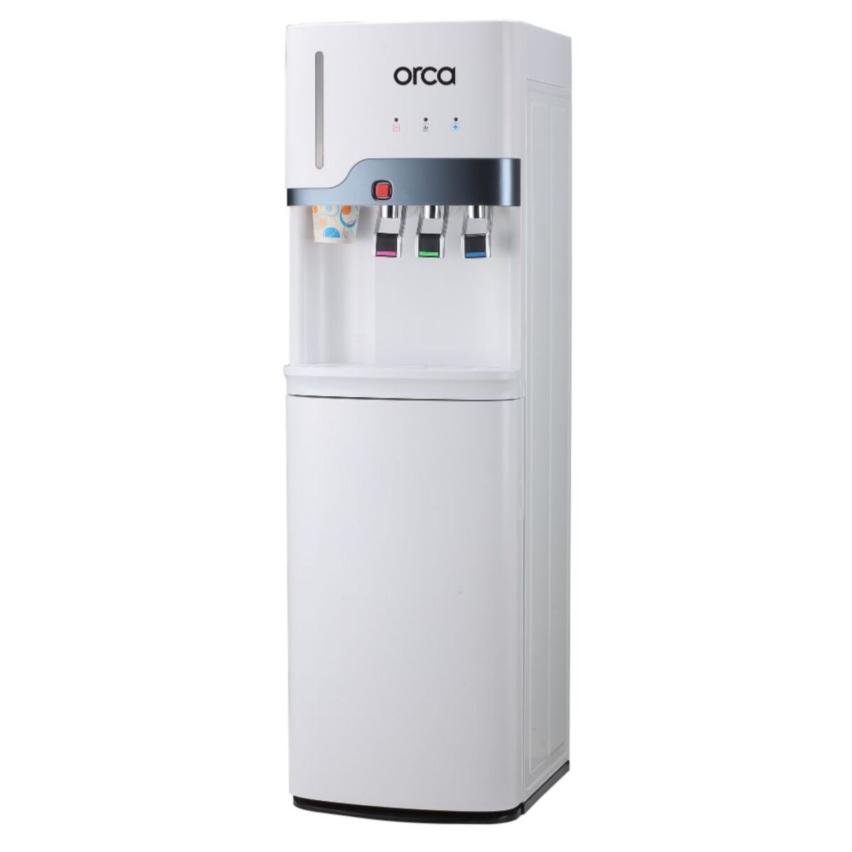 Orca Bottom Loading 3-in-1 Freestanding Water Dispenser with Cup Holder, OR-PS-SLR-819 - White