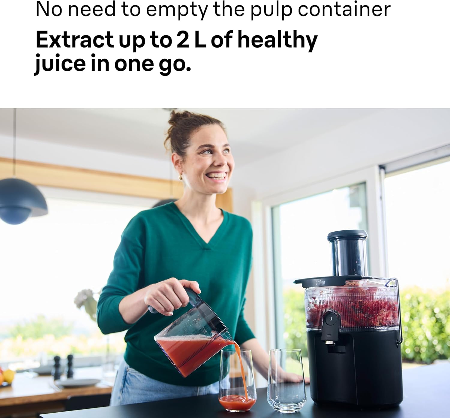 Braun MultiJuice 5, Centrifugal Juicer with ColdXtract Technology - Black
