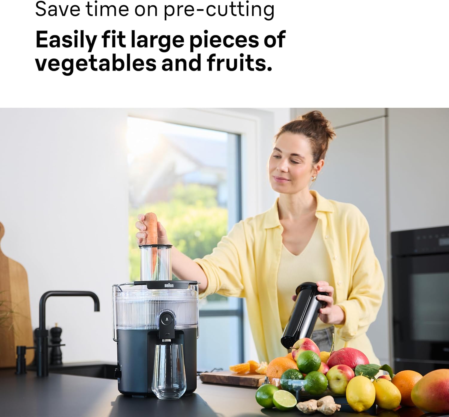 Braun MultiJuice 5, Centrifugal Juicer with ColdXtract Technology - Black