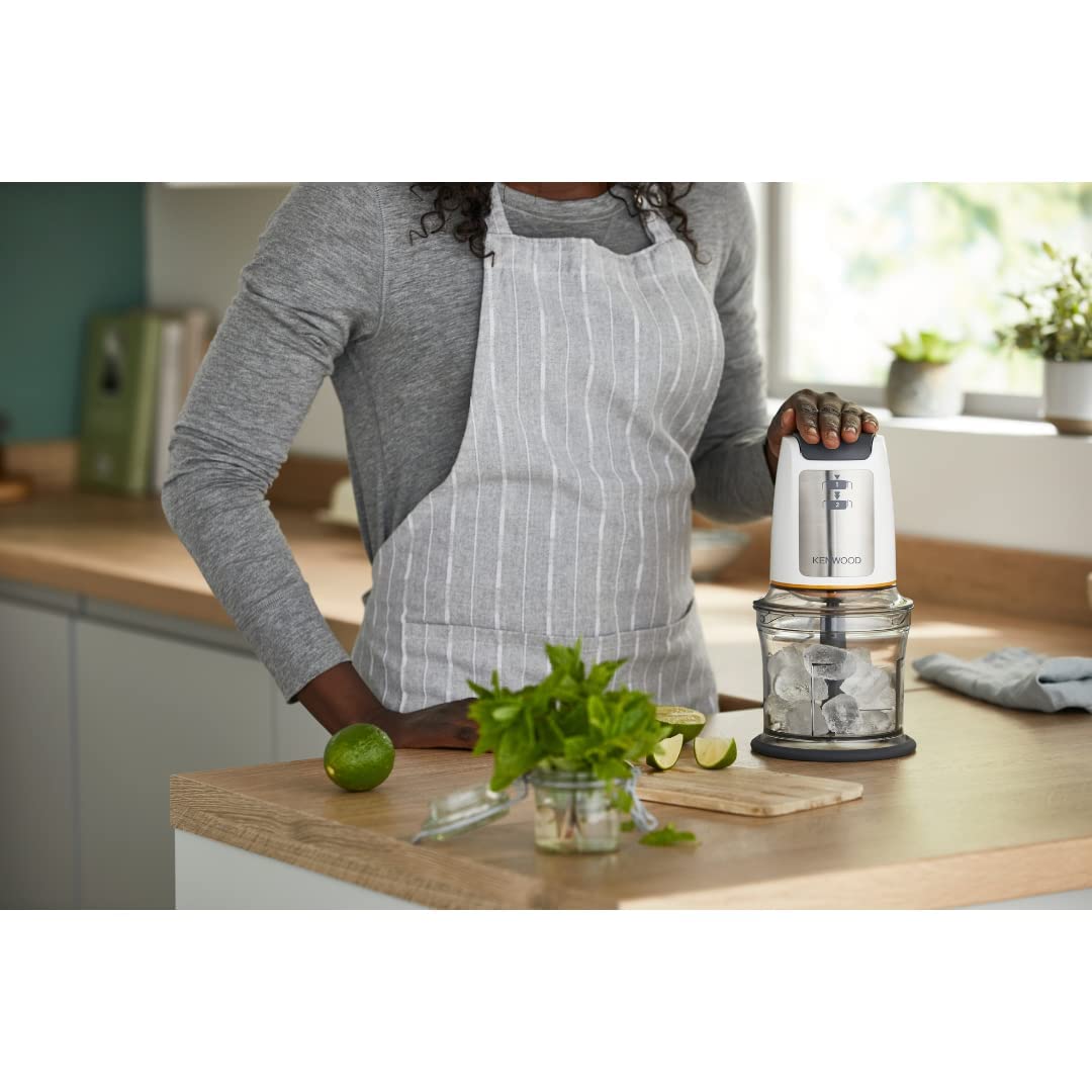 Kenwood Easy Chop Chopper, 0.5 L Bowl, 2 Speed, Four Blade System - Silver