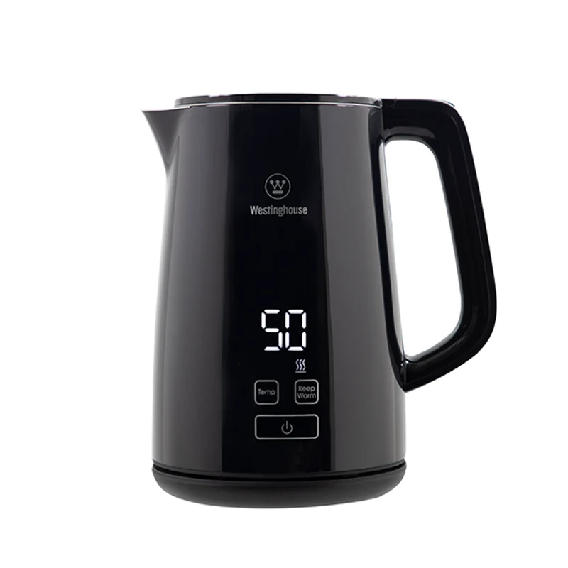 Westinghouse USA 1.7L Digital Electric Kettle, 2200W - Black