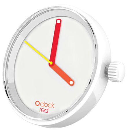 O'clock Watch Dial - Hands - Red - OCF84