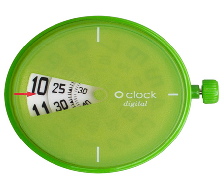 O'clock Digital Watch Dial - Green - OCF56