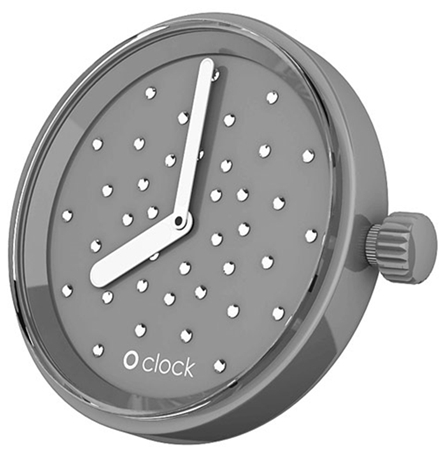 O'clock Crystal Watch Dial - Grey - OCF80