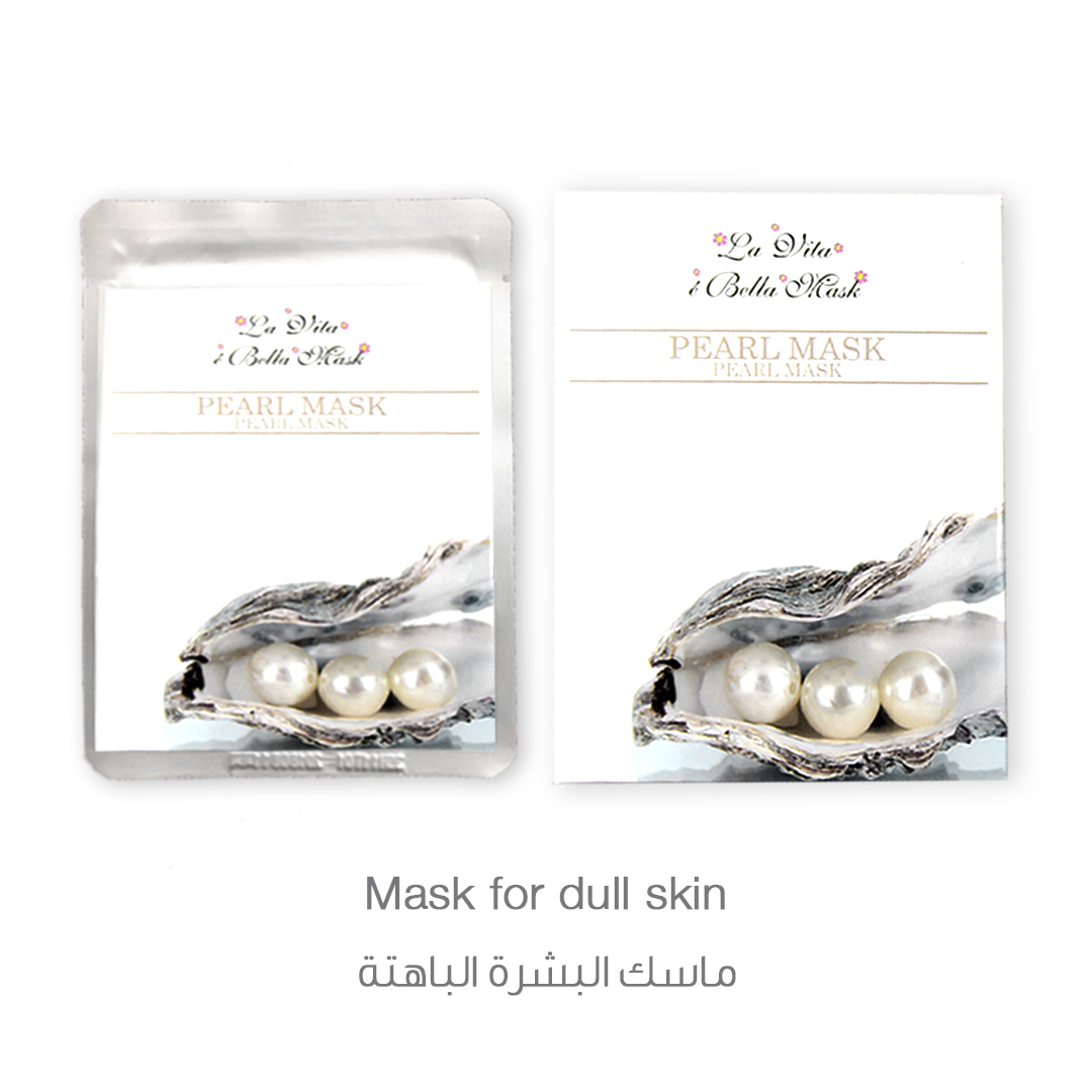 La Vita E'bella Pearl Mask for dull skin Mask (Pack of 4 Sheets)