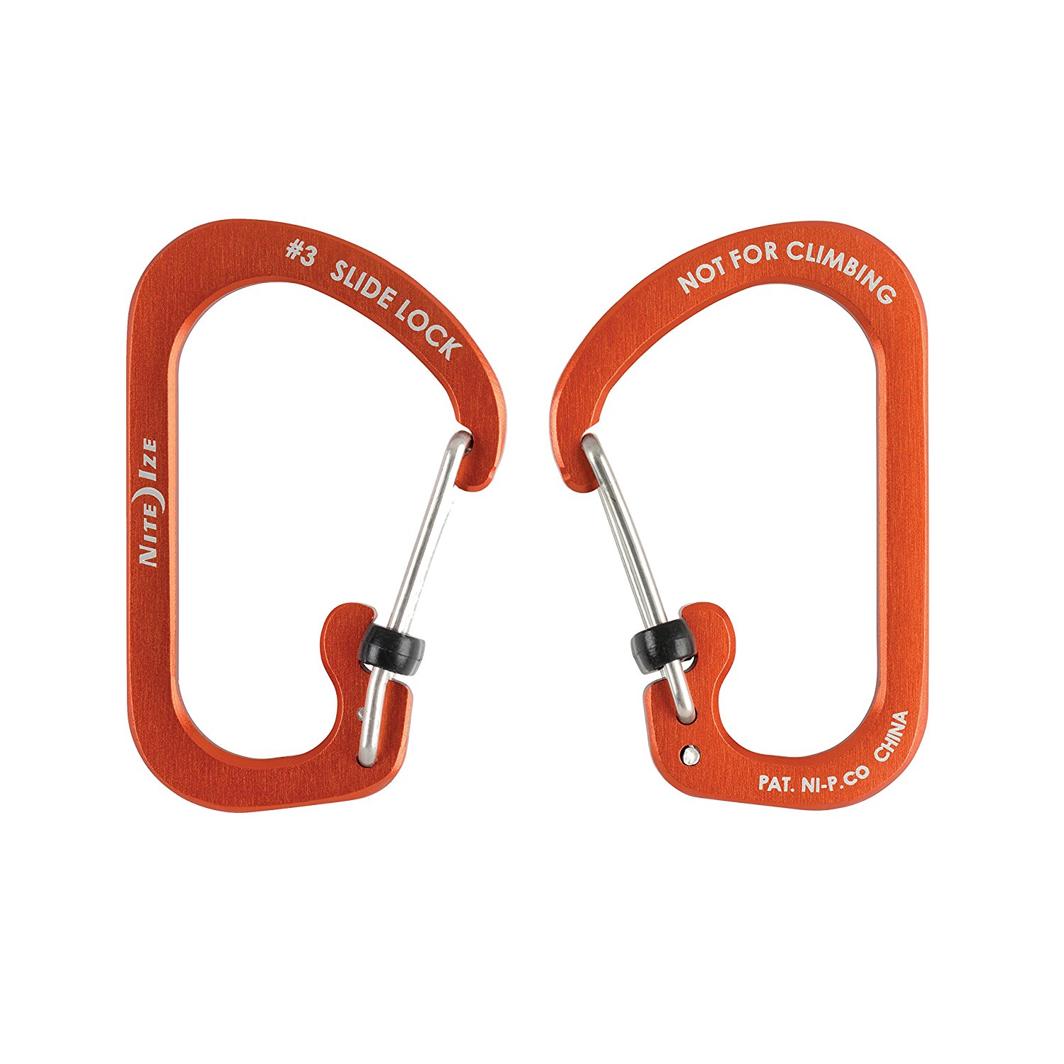 Nite Ize SlideLock&reg; Carabiner Aluminum #3 - Orange