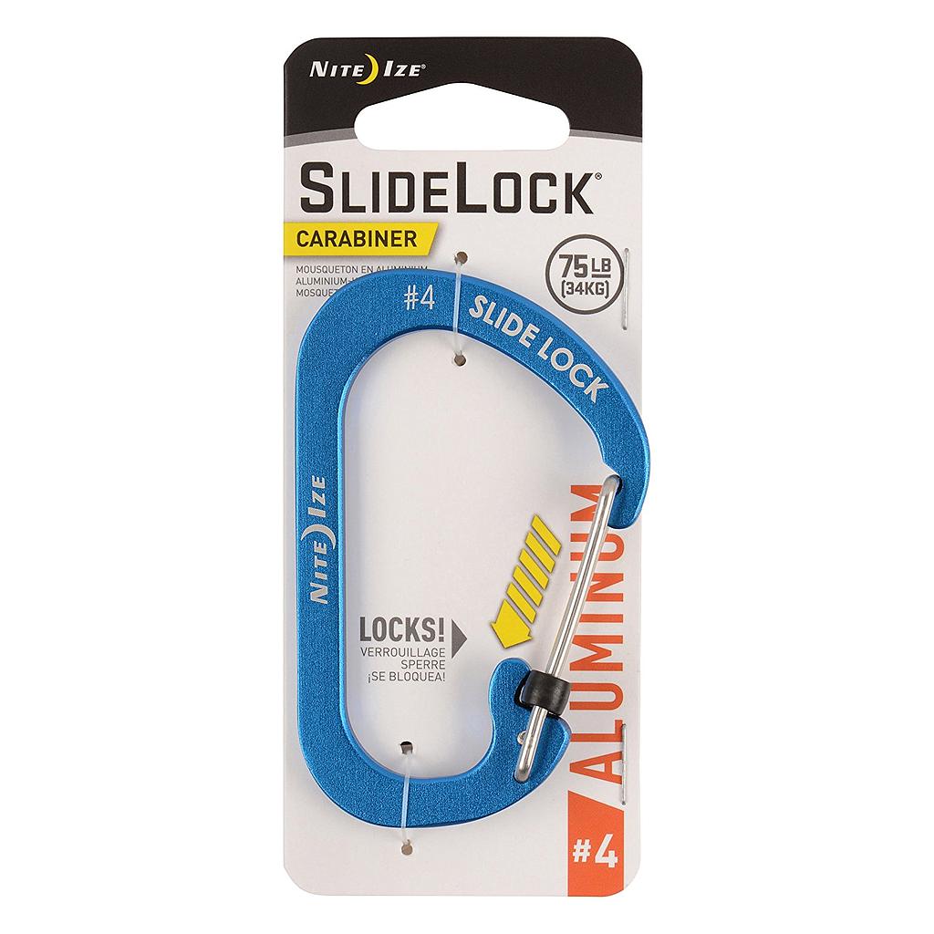 Nite Ize SlideLock&reg; Carabiner Aluminum #4 - Blue