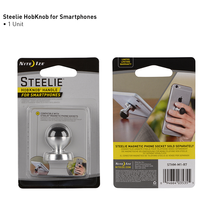 Nite Ize Steelie HobKnob Grip and Stand for Smartphones