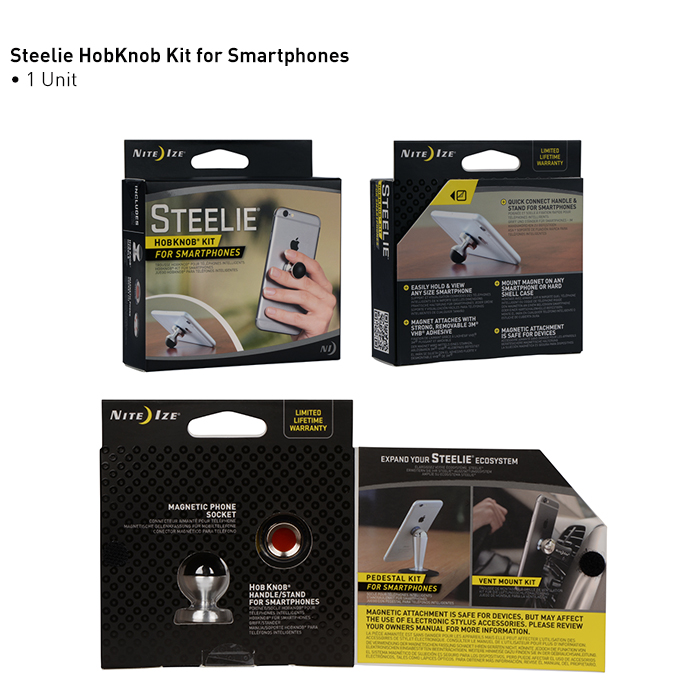 Nite Ize Steelie HobKnob Grip and Stand for Smartphones